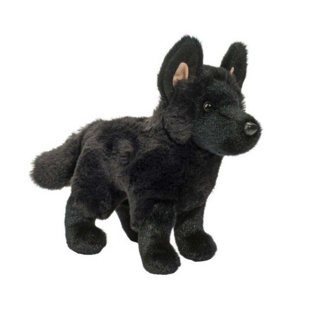 Harko 8" Black German Shepherd Plush Stuffed Animal Dog Douglas Cuddle Toy pup